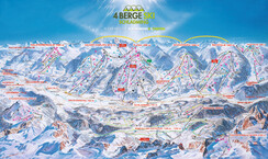 Übersicht 4-Berge-Skischaukel | © Planai-Bahnen
