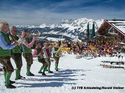 Hüttenzauber bei der Musikanten Ski WM auf der Planai & Hochwurzen | © TVB Schladming/Harald Steiner