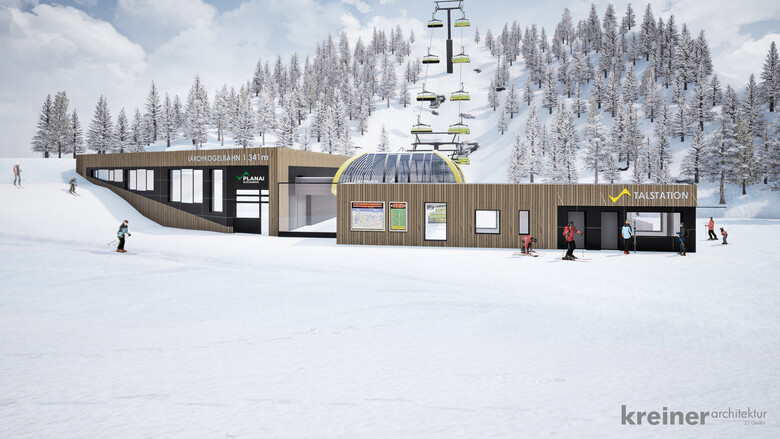 Vorschau auf die neue Lärchkogel Talstation | © Kreiner