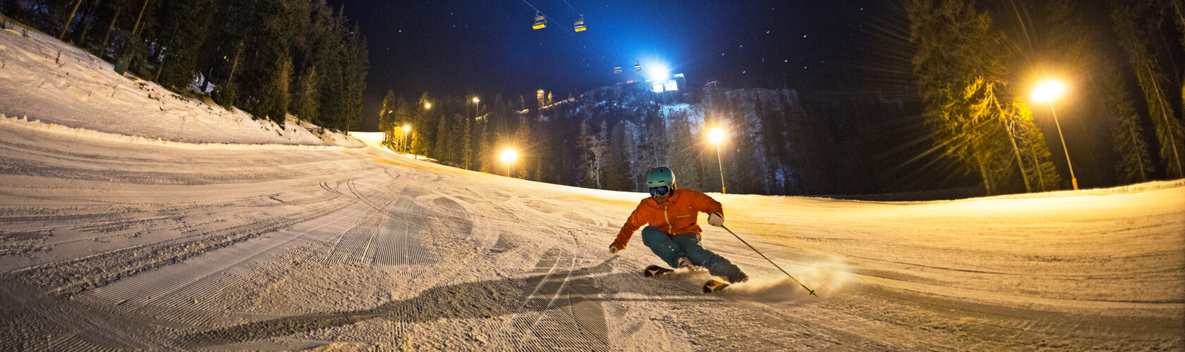 Night skiing on the Hochwurzen in Schladming | © Gregor Hartl