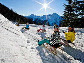 Ride down 7 km the Hochwurzen toboggan run! | © Tom Lamm