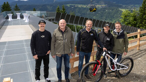 Eröffnung der neuen Bikebrücke im Bikepark Schladming | © Harald Steiner