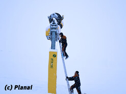Wartung der Schneekanonen | © Planai 